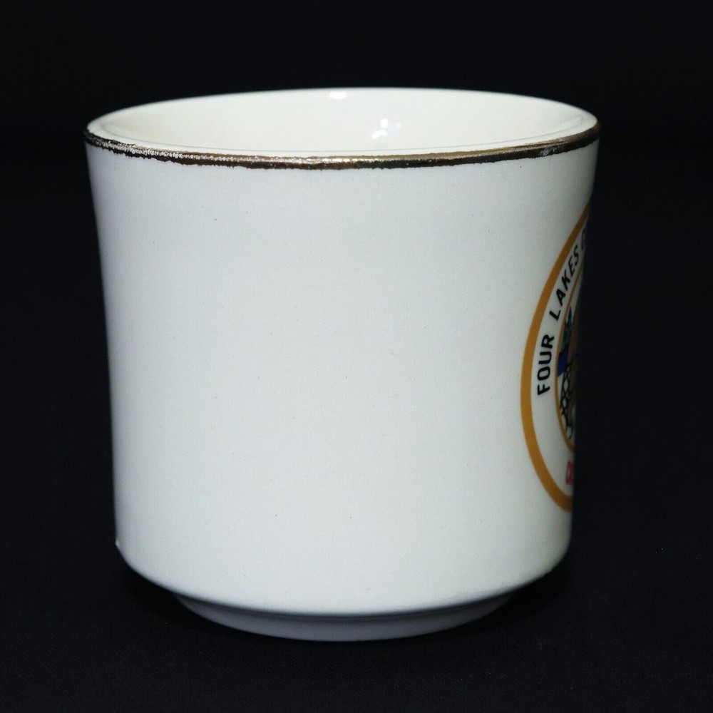Boy Scouts VTG BSA Mug Cup Castle Rock 1976 Four Lakes Council Indian Brave RARE - Picture 2 of 6